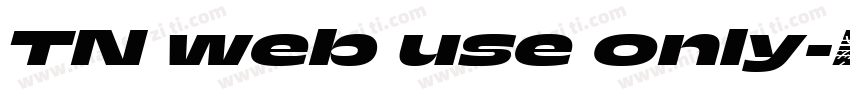 TN web use only字体转换